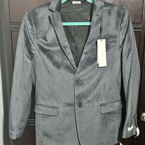 Boy’s Gray Single-Breasted Blazer - Modern Tailored Fit